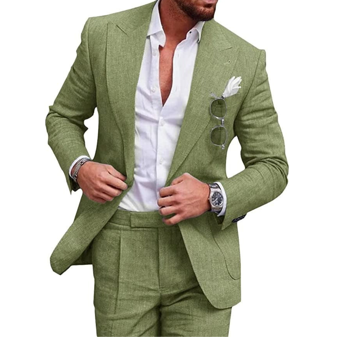 Tweedelige Blazer Set & Broek Set Voor Heren | Klassiek