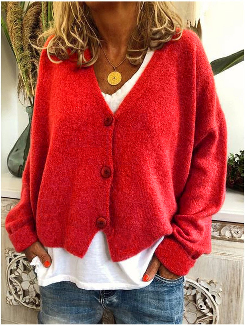 Casual Vest Met Knoopsluiting | V-hals