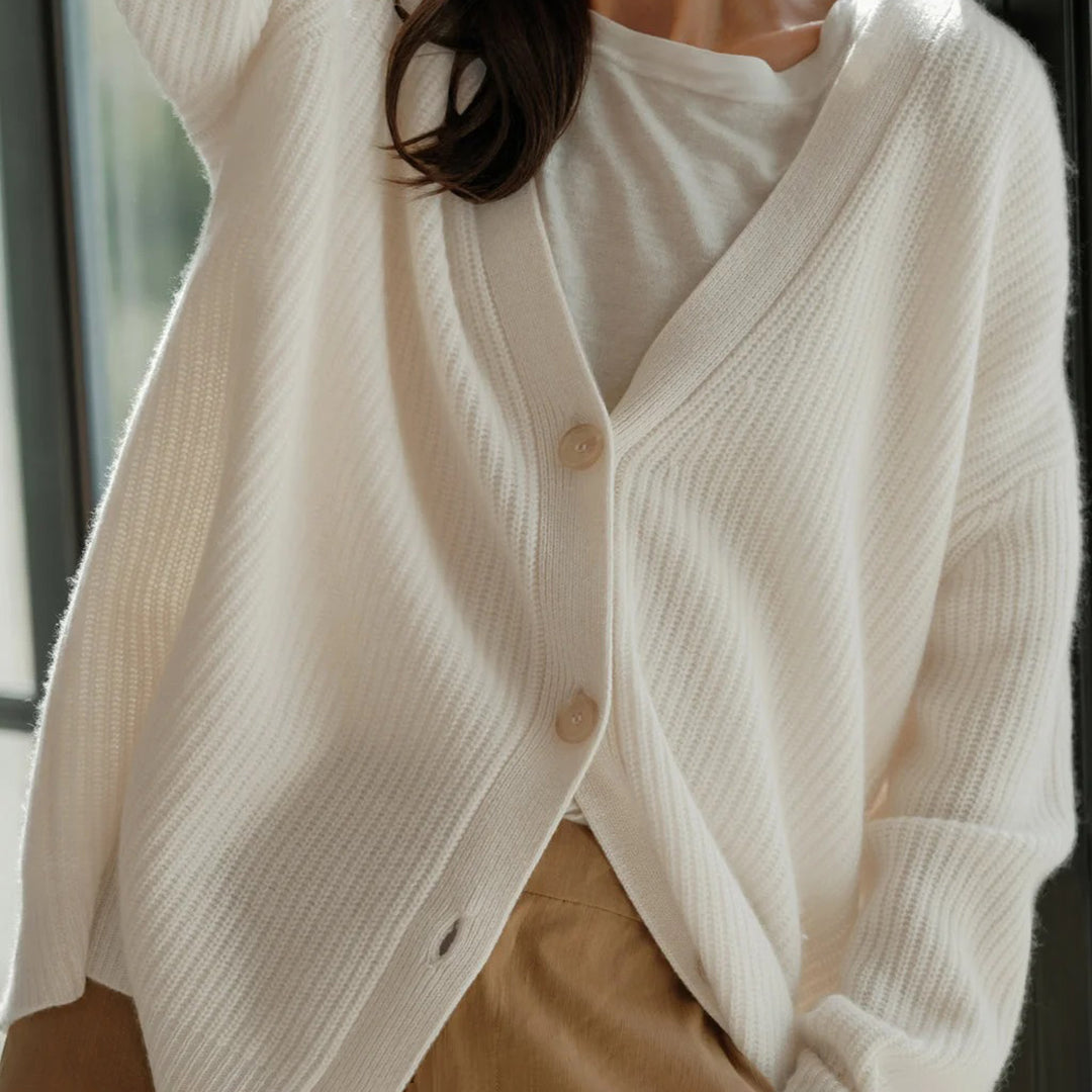 Nora - Knus Dames Vest Met Knopen