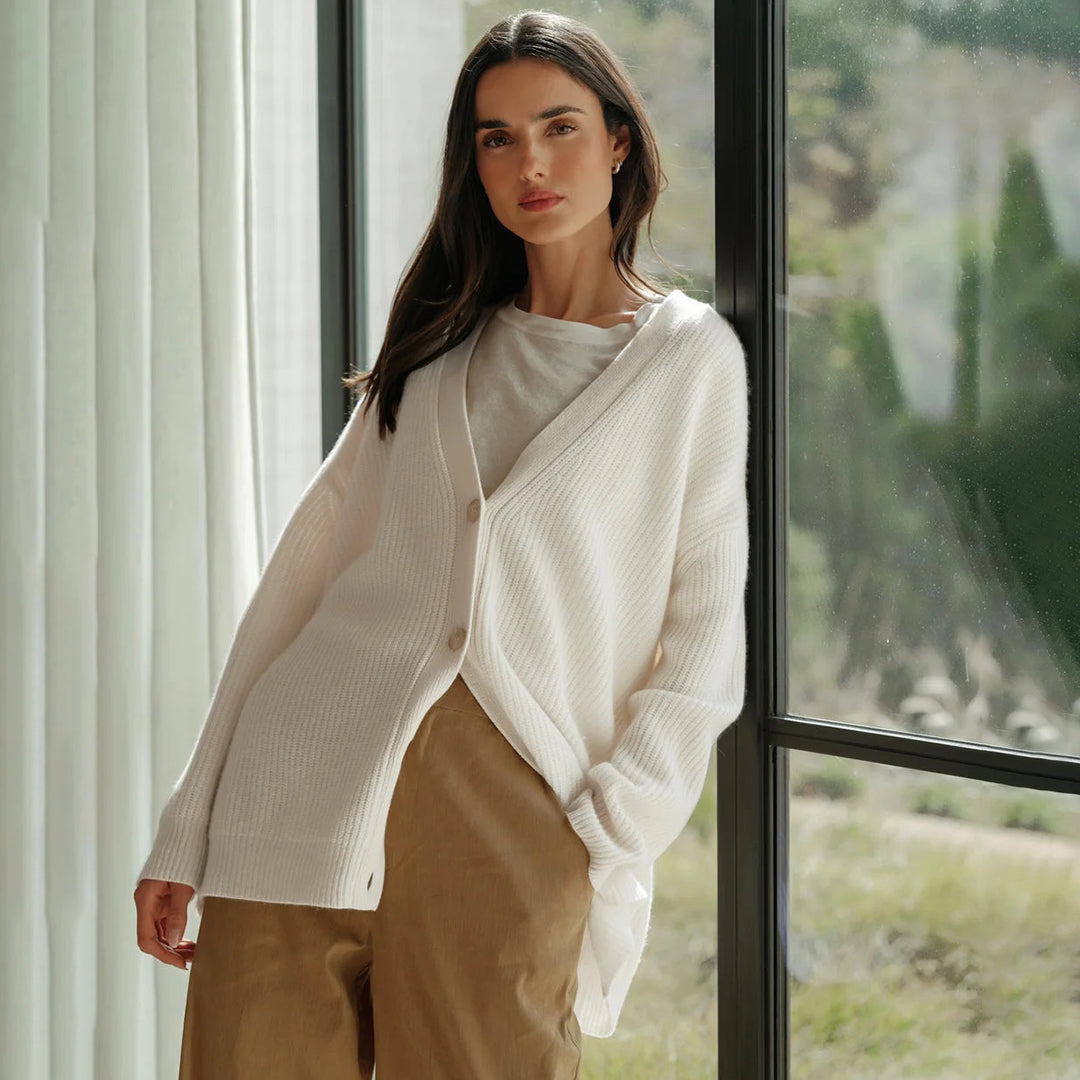 Nora - Knus Dames Vest Met Knopen