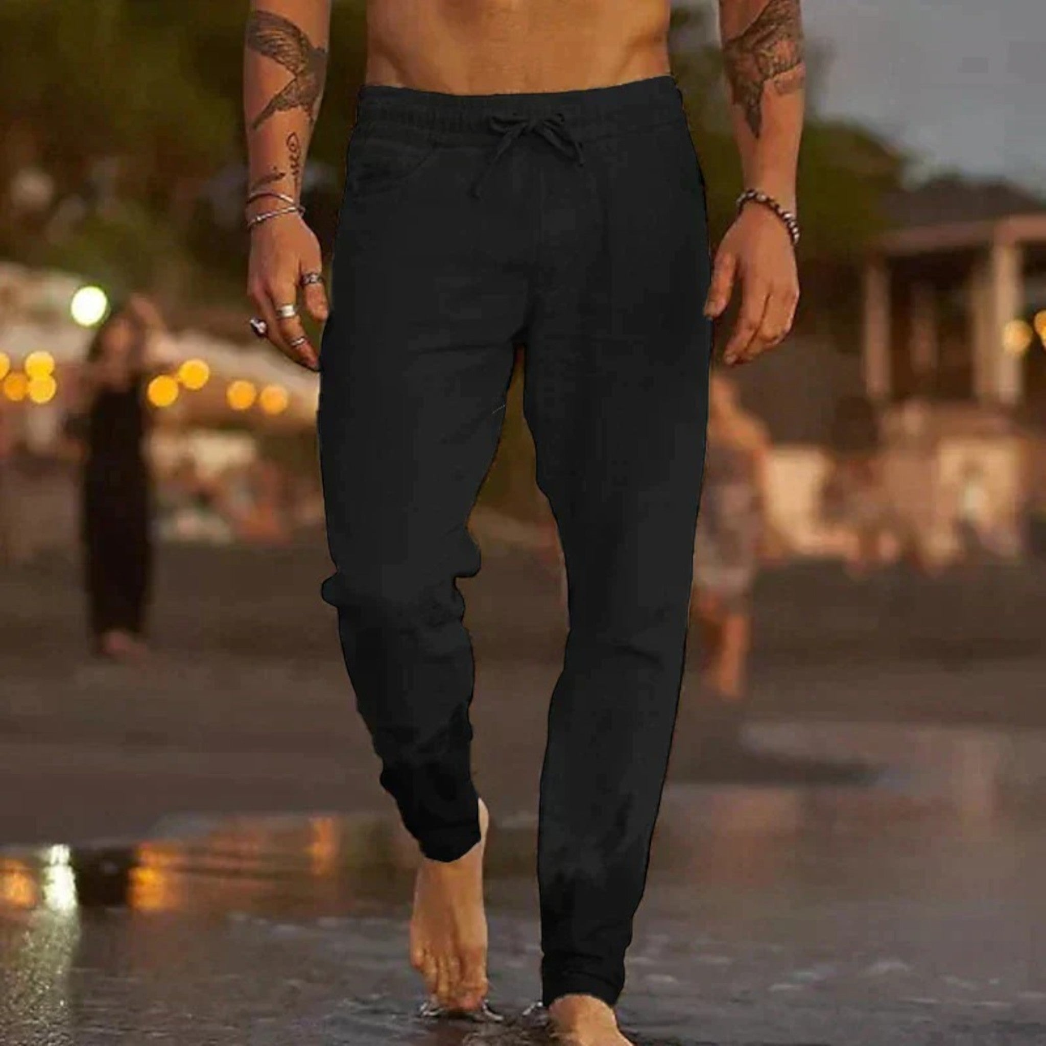Jacks | Casual Linnen Zomerbroek Voor Heren | Lang