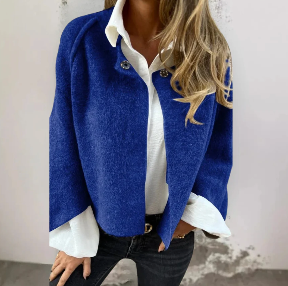 Oversized Gebreide Cardigan | Knoopsluiting