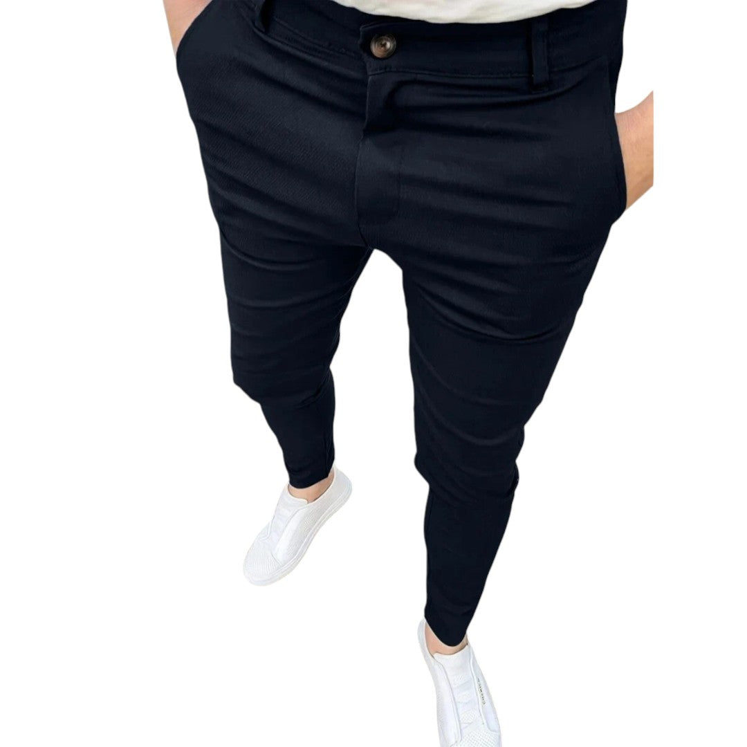 Casual Chique Heren Broek Met Stretch - Comfortabel en Veelzijdig