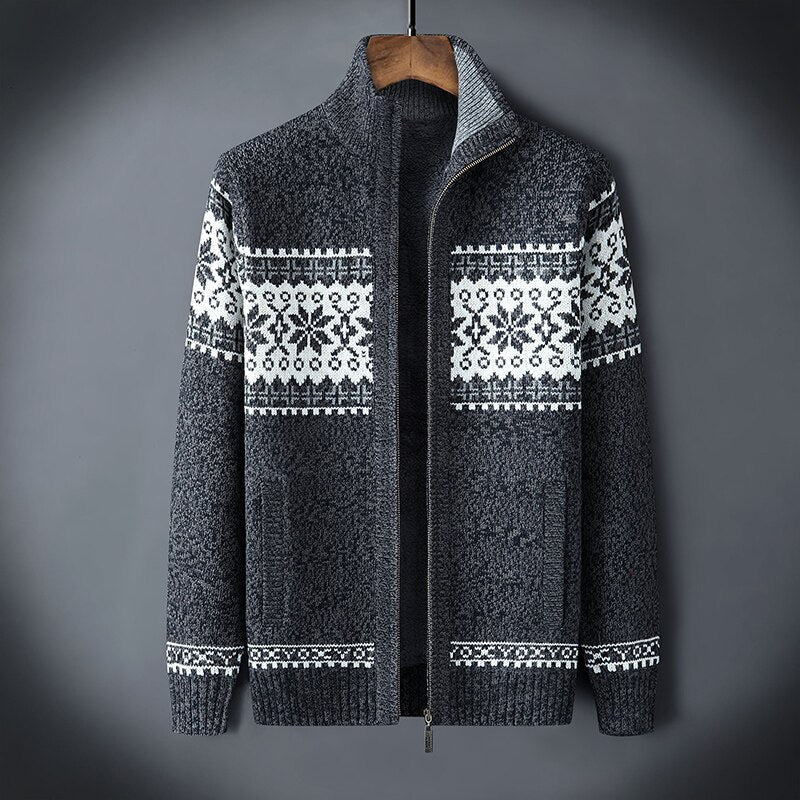 Modern Gebreid Heren Fleece Vest - Nordin