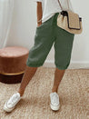 Korte Linnen Zomer Broek Dames