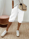 Korte Linnen Zomer Broek Dames