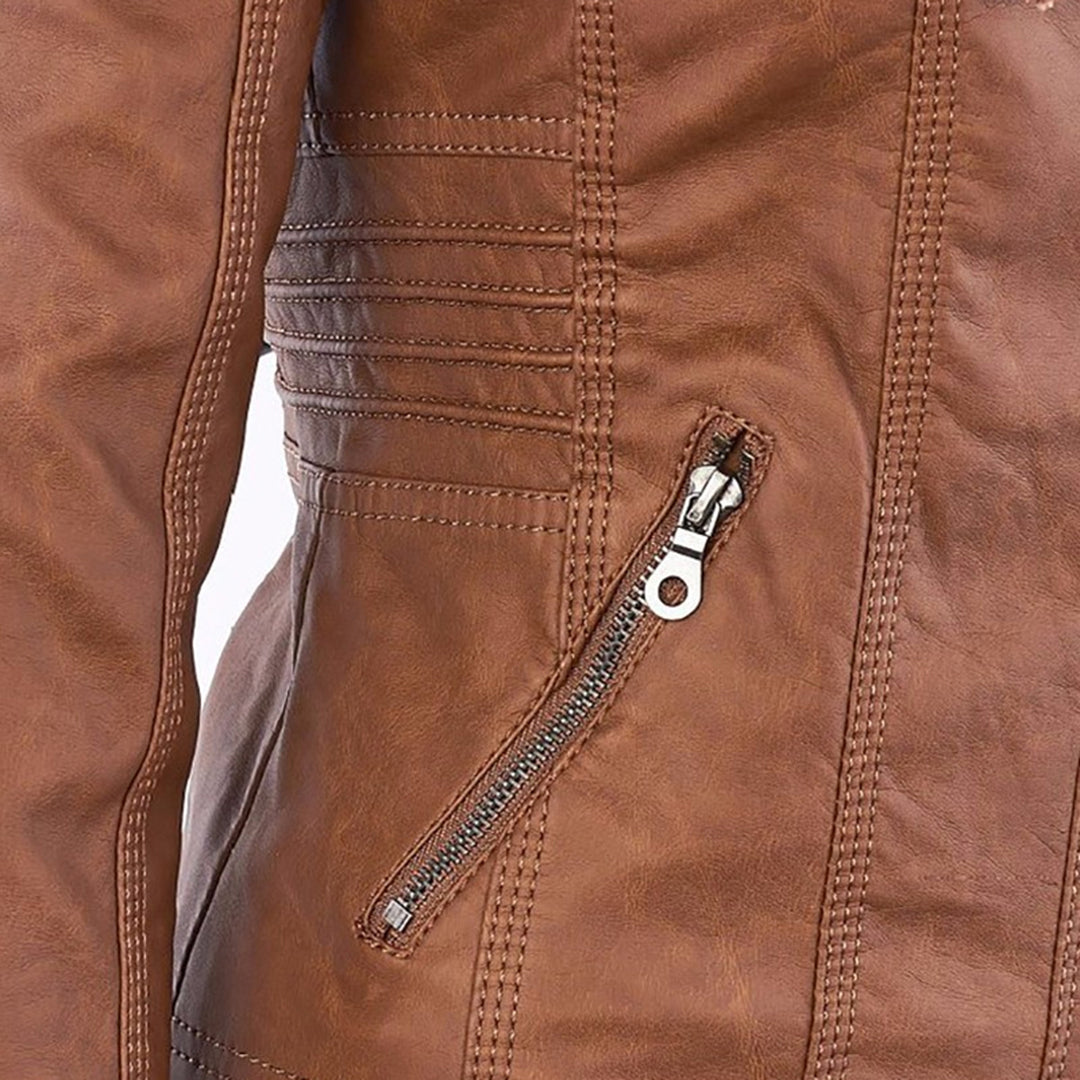 Risla - Casual Leren Zomerjas Voor Dames