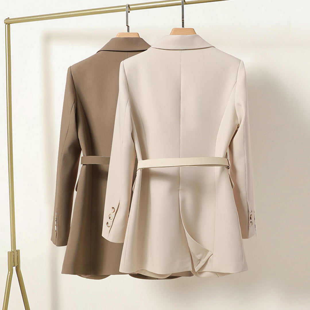 DANA - Nette Lange Blazer Met Riem Voor Dames