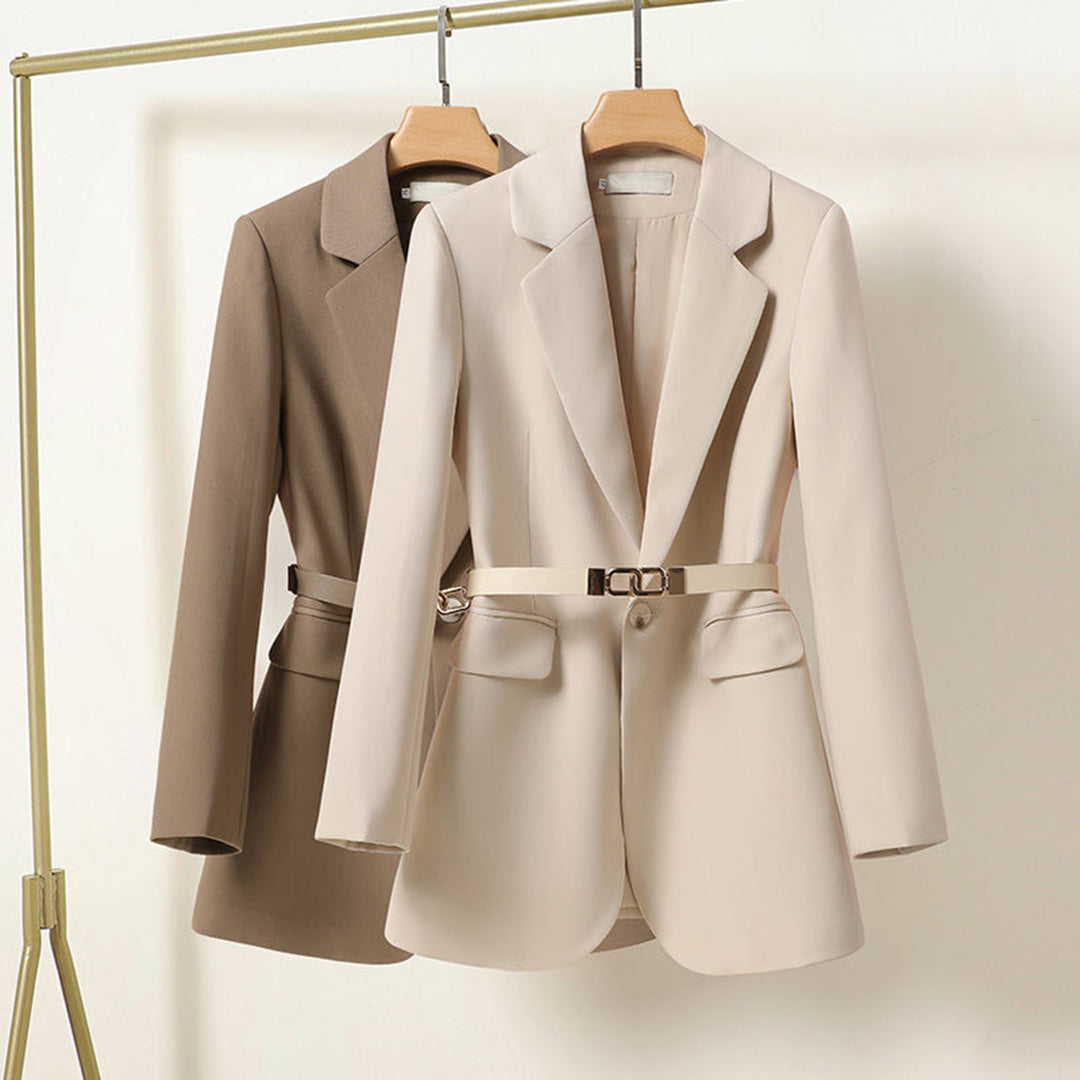 DANA - Nette Lange Blazer Met Riem Voor Dames