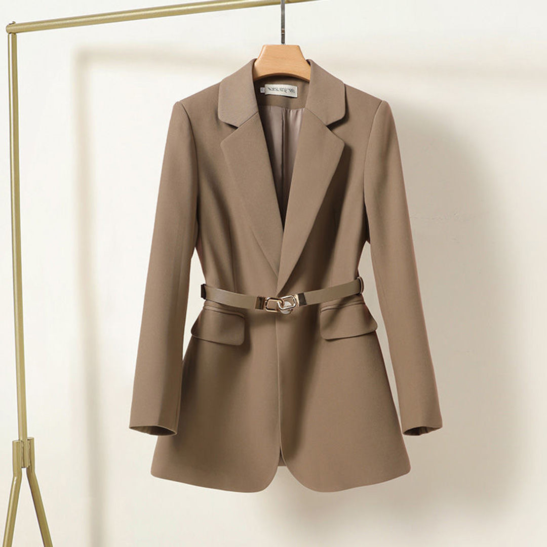 DANA - Nette Lange Blazer Met Riem Voor Dames