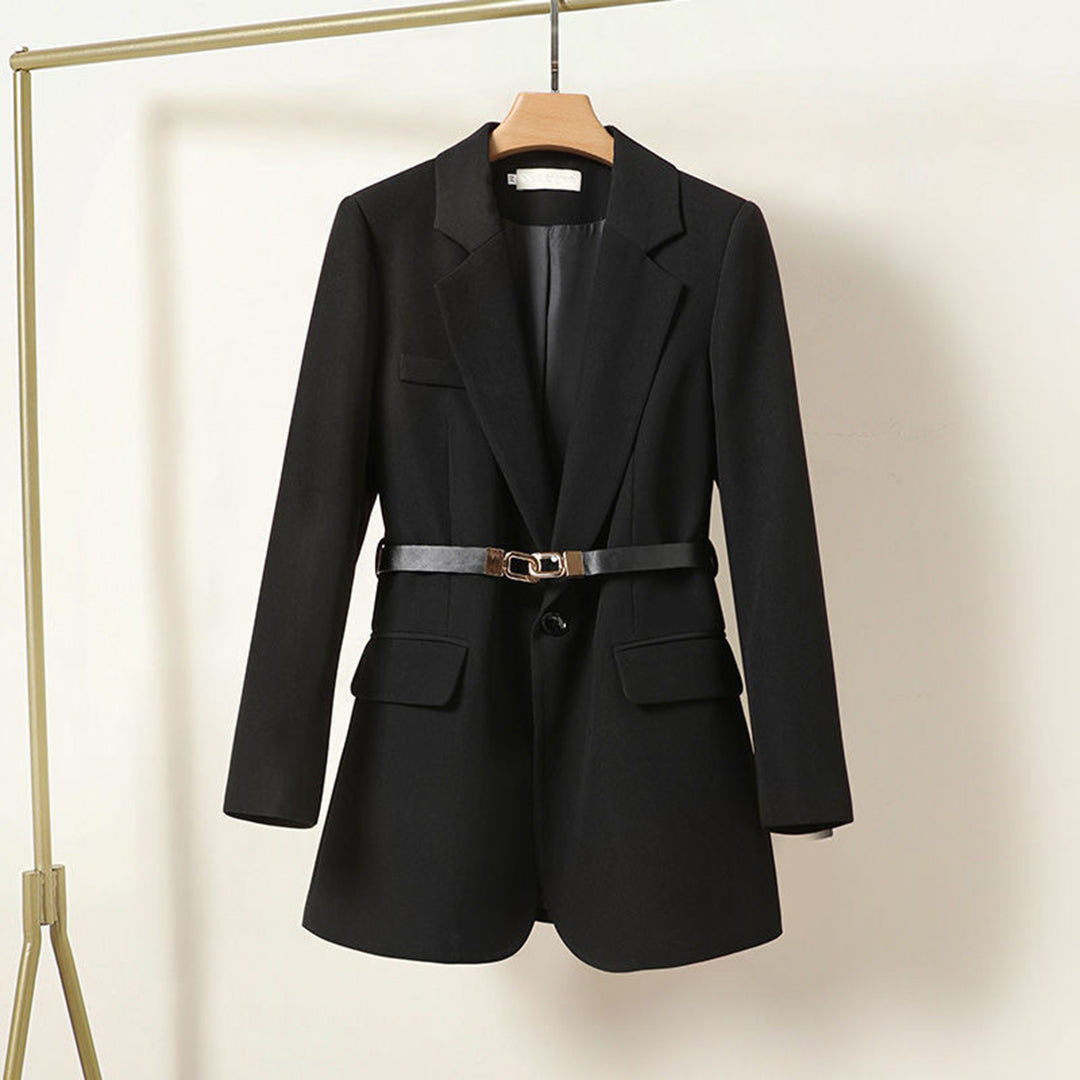 DANA - Nette Lange Blazer Met Riem Voor Dames