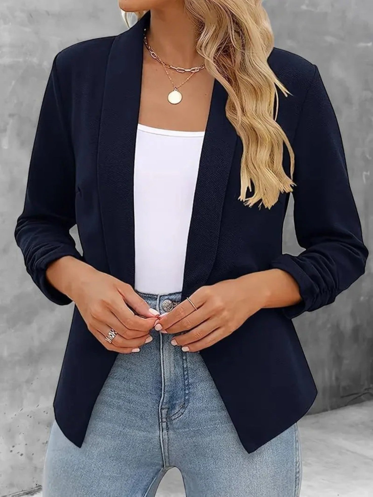 Lilou | Blazer Met Open Voorkant | Zomer