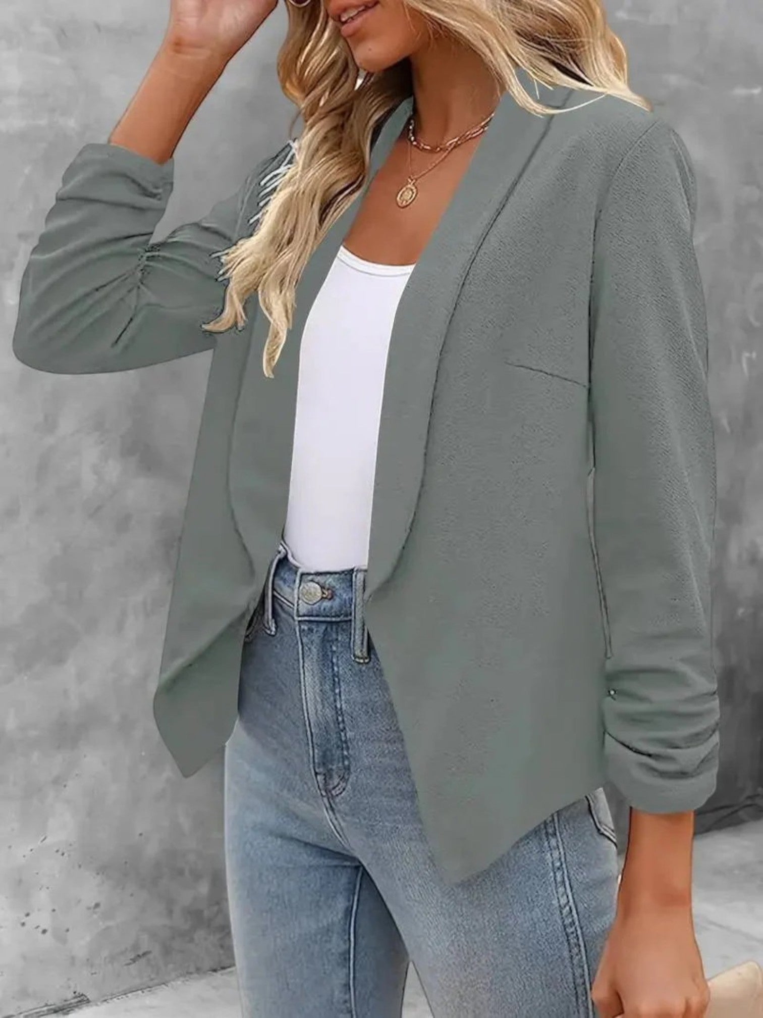 Lilou | Blazer Met Open Voorkant | Zomer