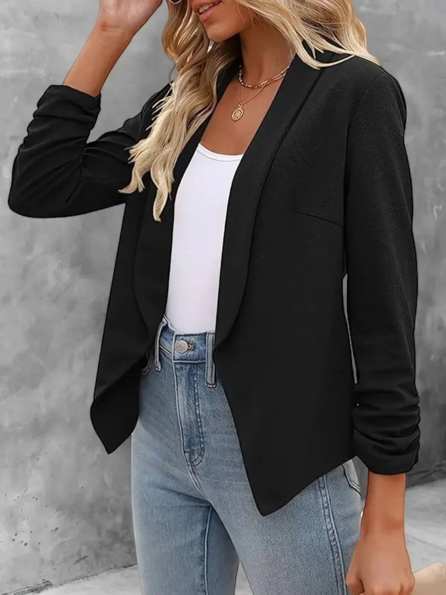 Lilou | Blazer Met Open Voorkant | Zomer
