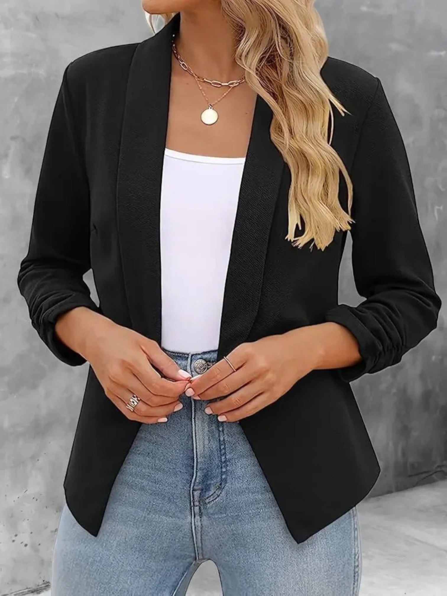 Lilou | Blazer Met Open Voorkant | Zomer