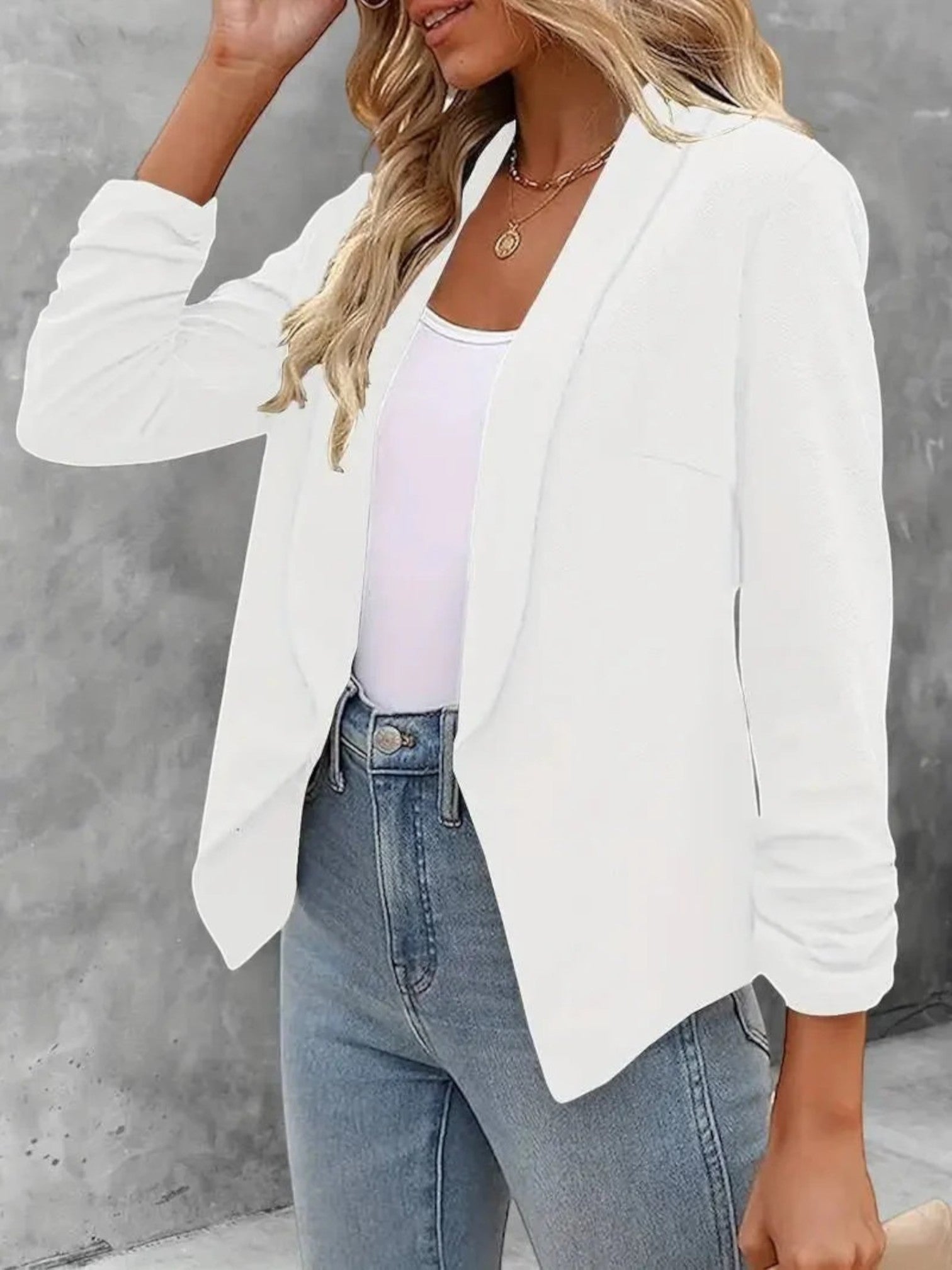 Lilou | Blazer Met Open Voorkant | Zomer