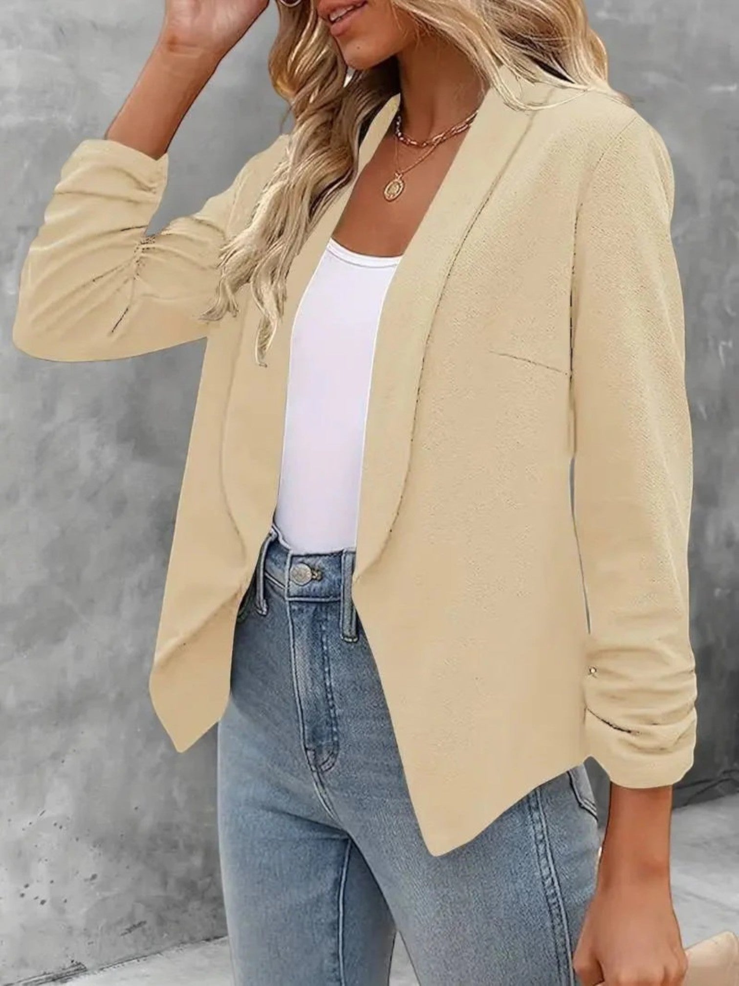 Lilou | Blazer Met Open Voorkant | Zomer