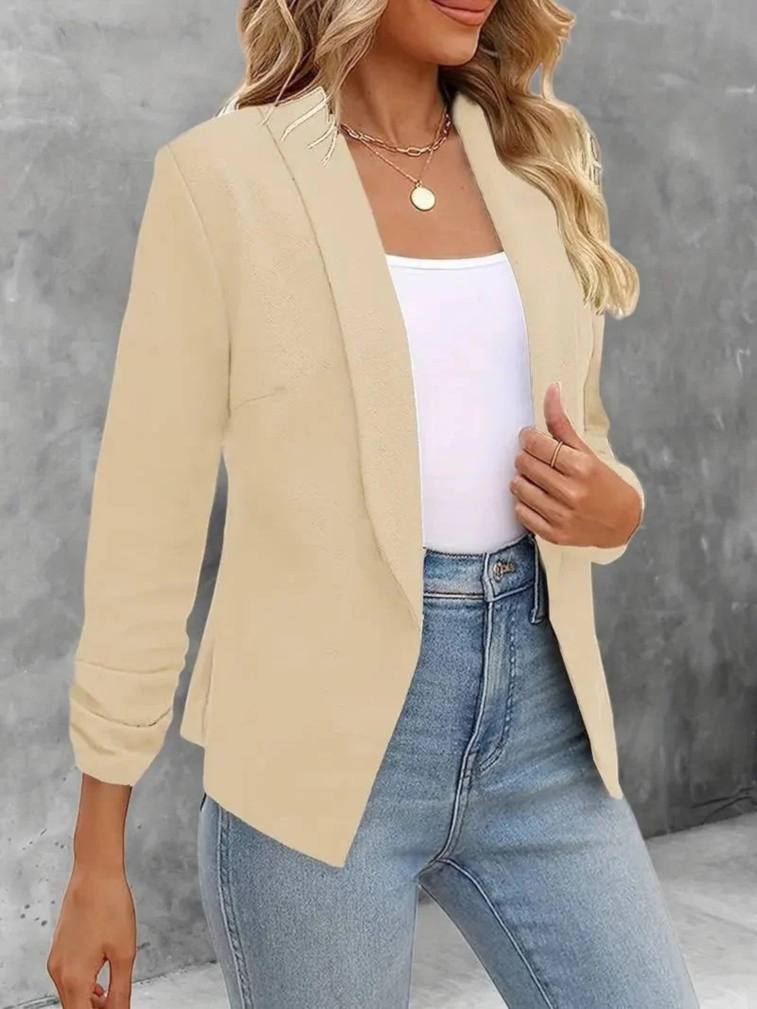 Lilou | Blazer Met Open Voorkant | Zomer