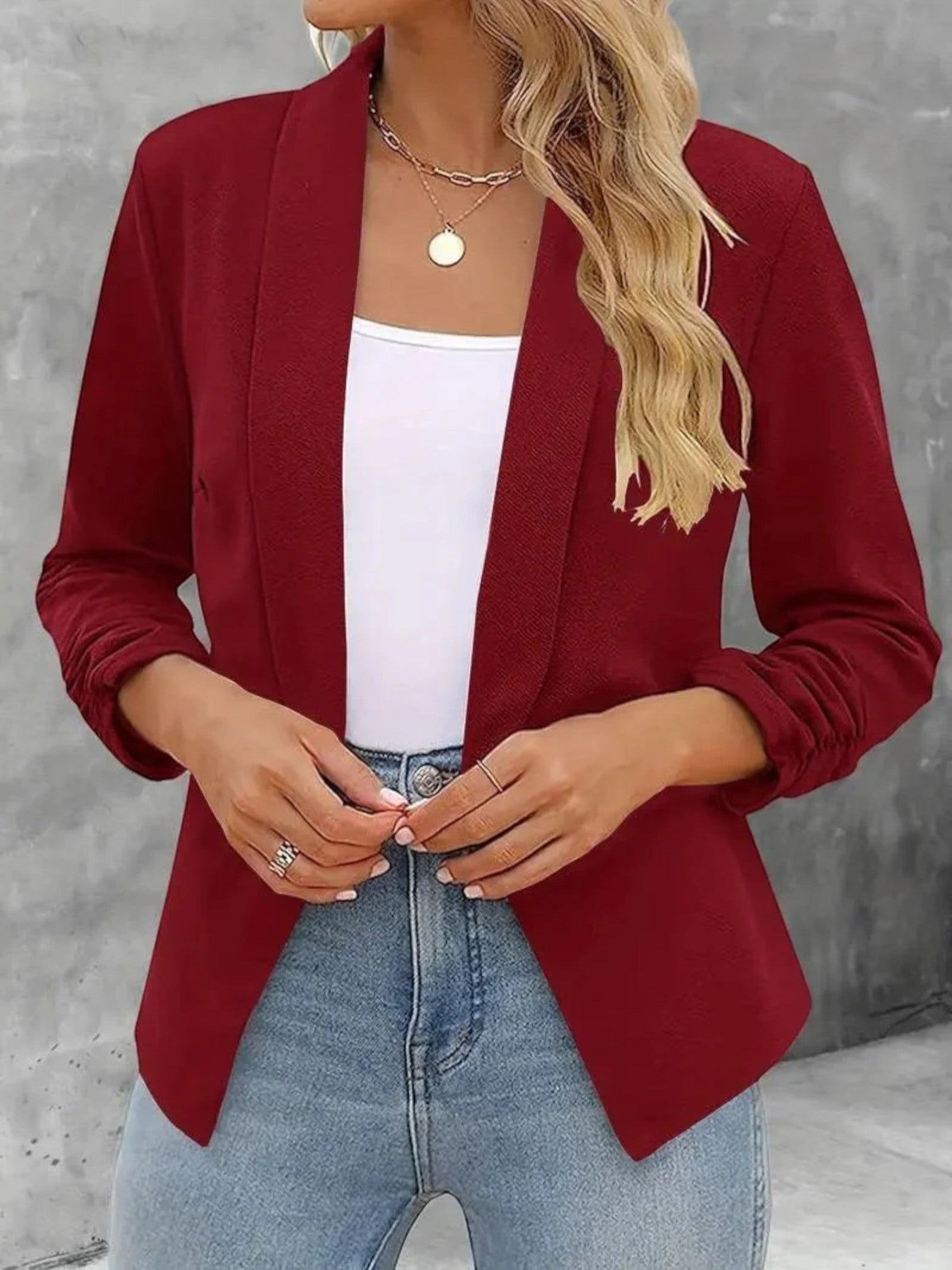 Lilou | Blazer Met Open Voorkant | Zomer