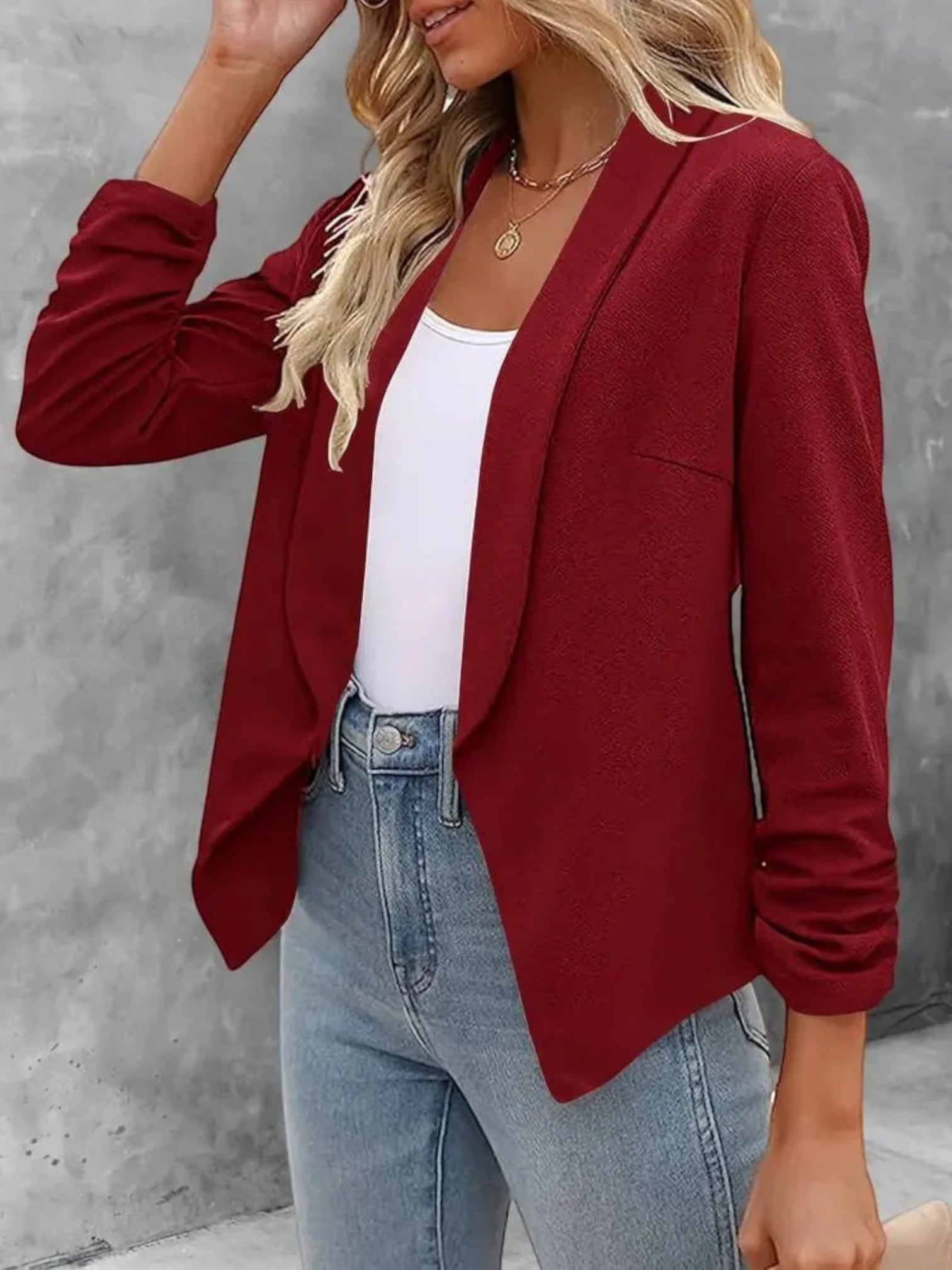 Lilou | Blazer Met Open Voorkant | Zomer
