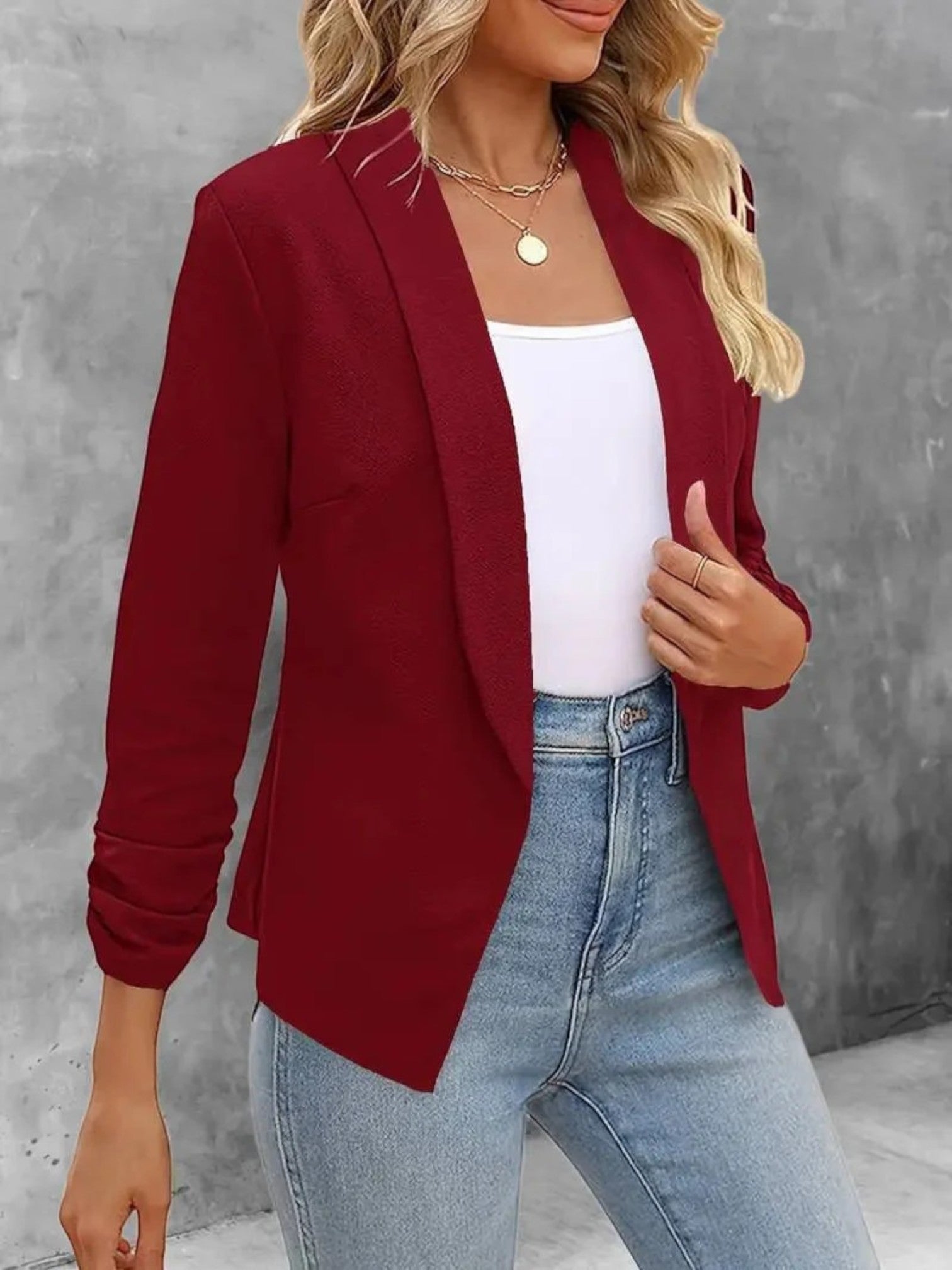 Lilou | Blazer Met Open Voorkant | Zomer