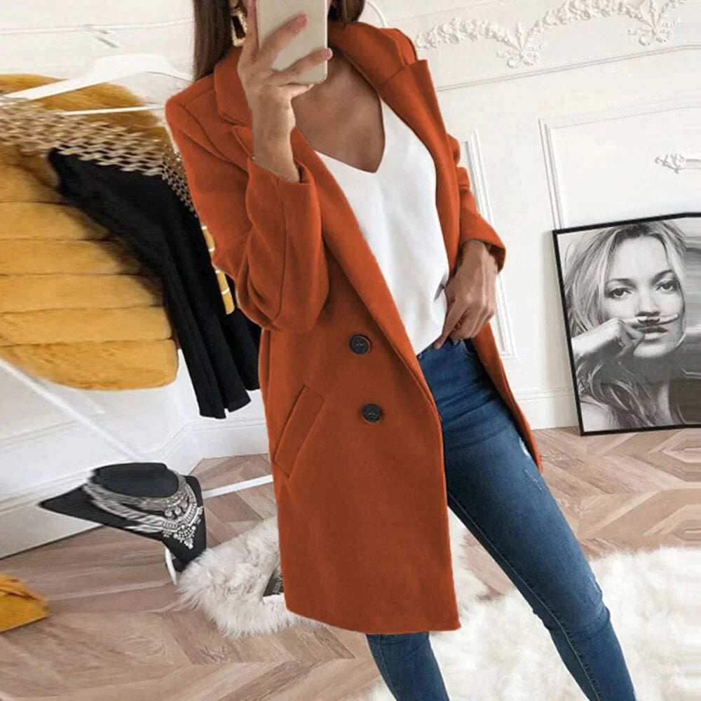 Fenna - Klassieke Dames Trenchcoat Met Knopen