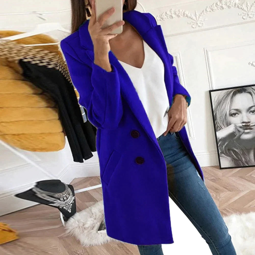 Fenna - Klassieke Dames Trenchcoat Met Knopen