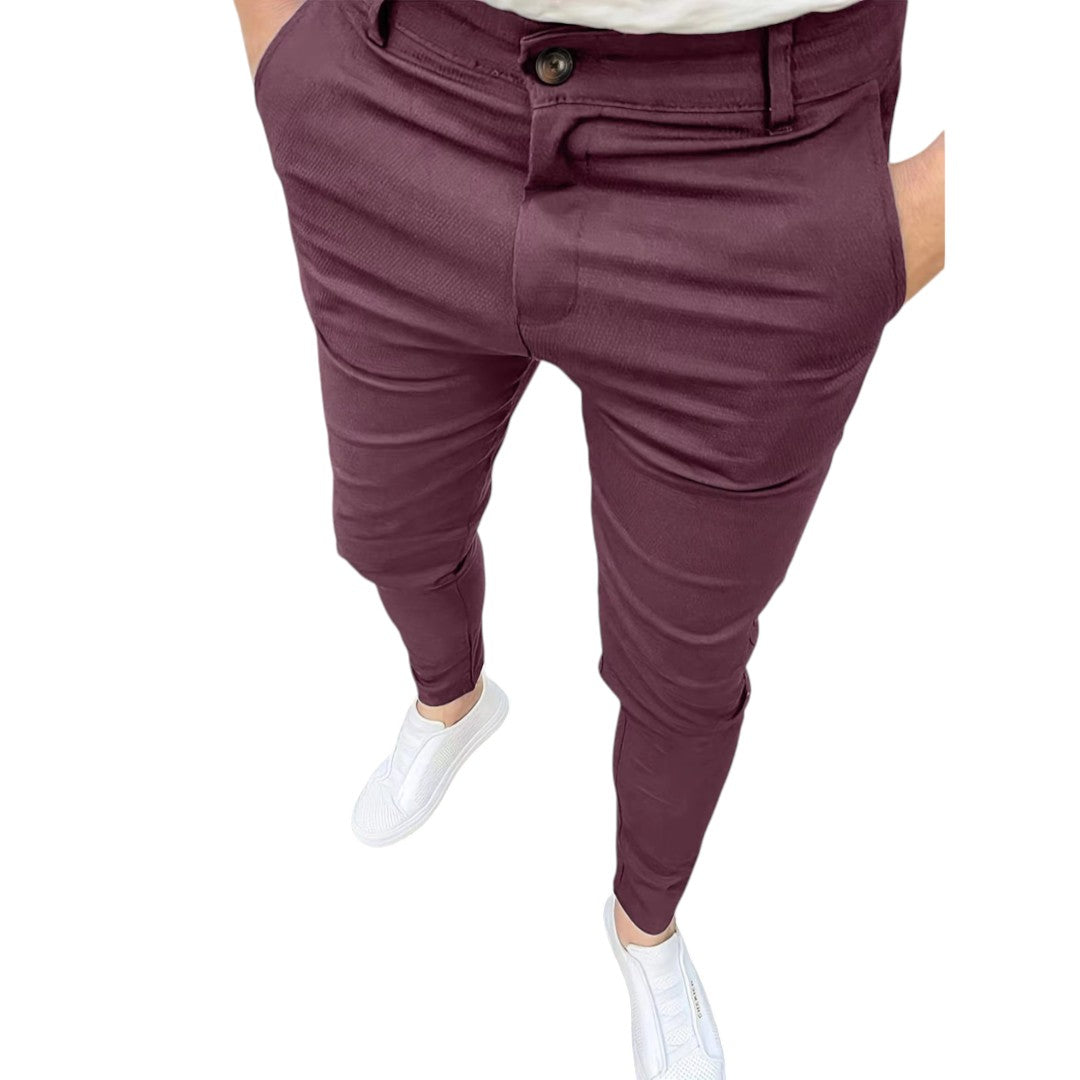 Casual Chique Heren Broek Met Stretch - Comfortabel en Veelzijdig
