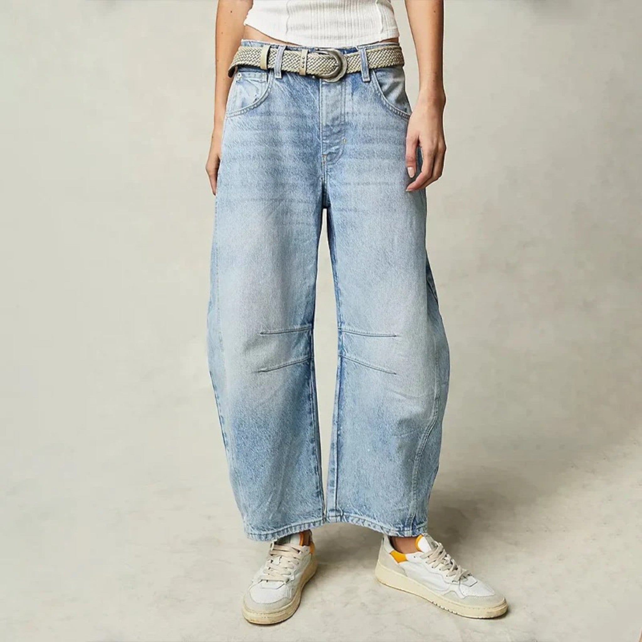 Angela | Broek Met Wijde Pijpen
