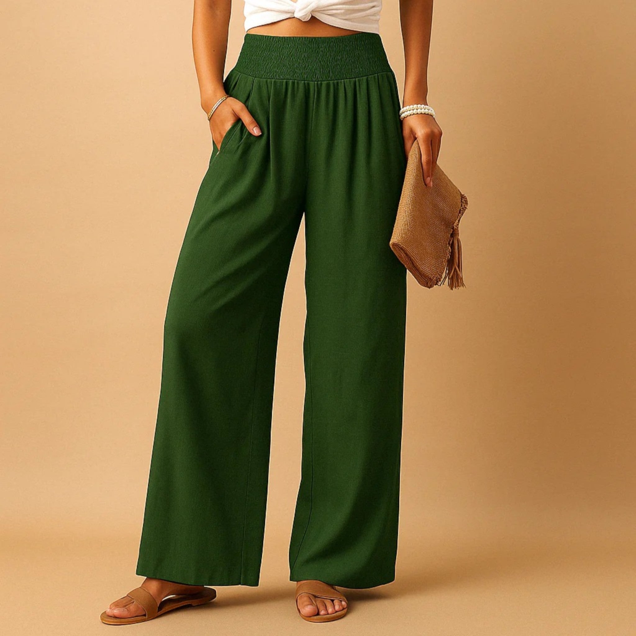 Lara | Broek Met Stretch | Zomer