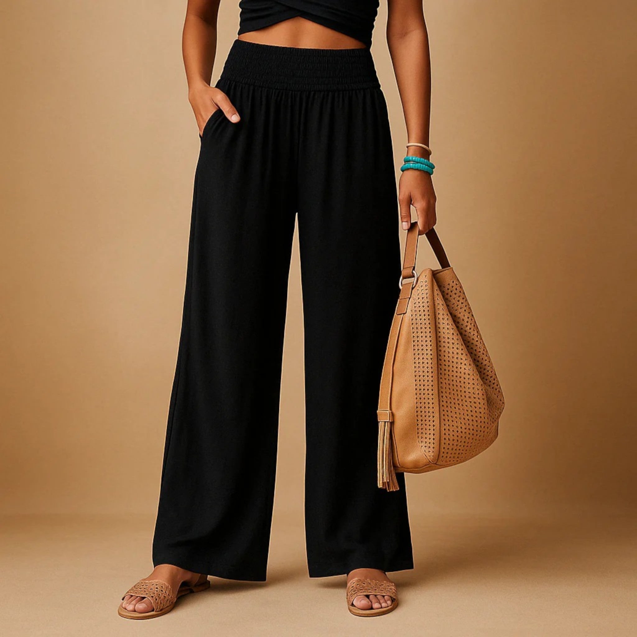Lara | Broek Met Stretch | Zomer