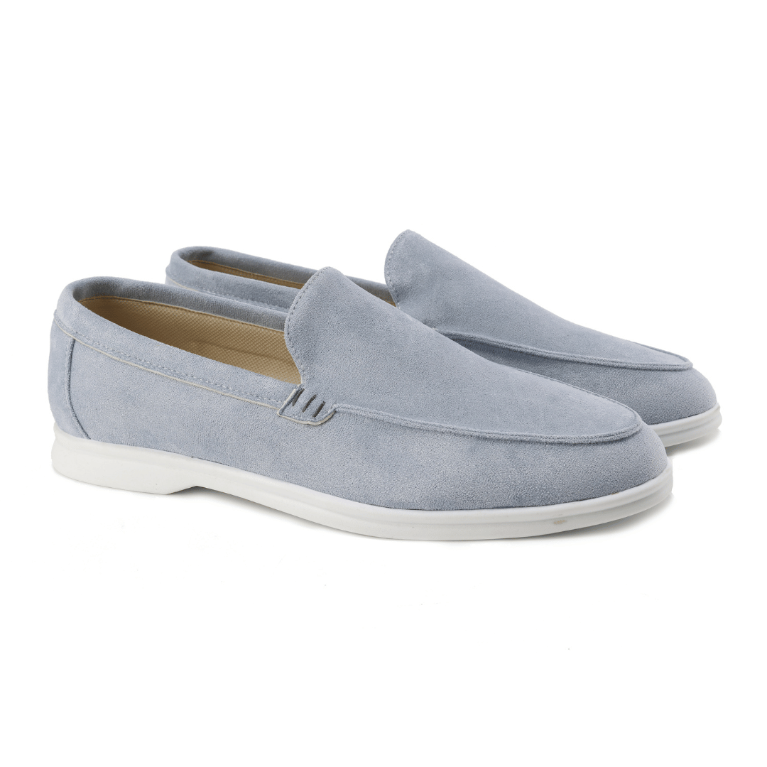 Half Leren Suède Loafers - George