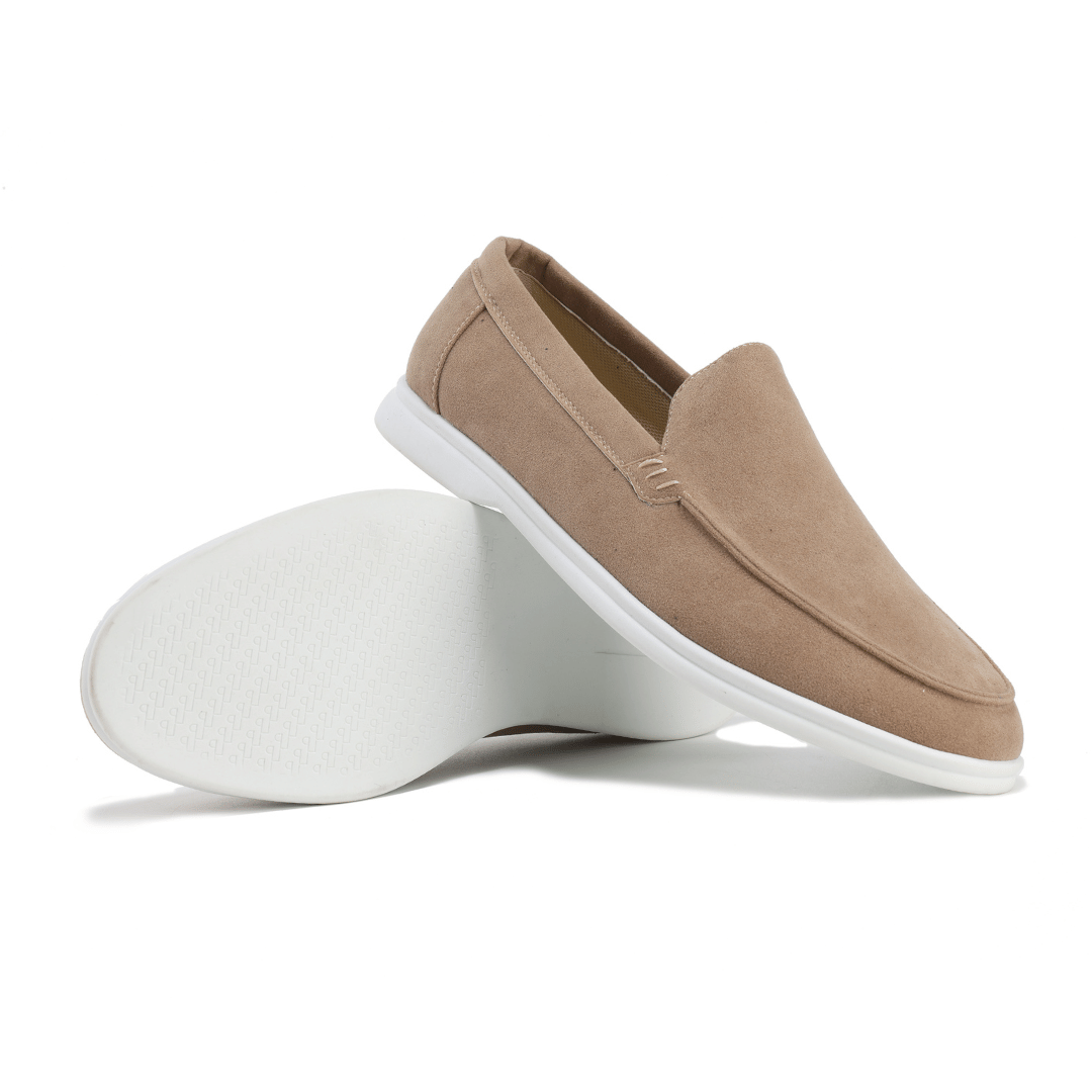 Half Leren Suède Loafers - George