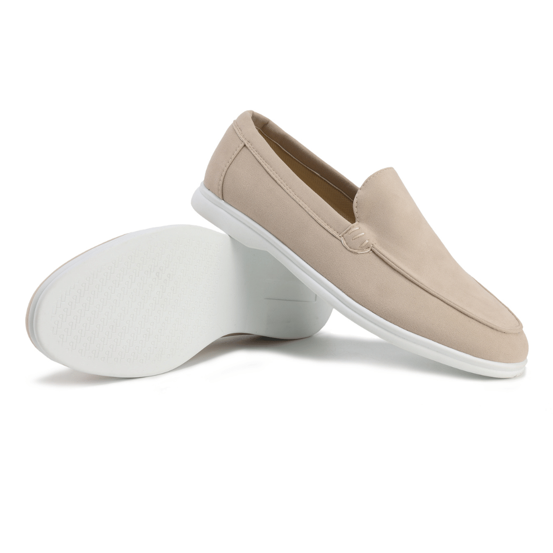 Half Leren Suède Loafers - George