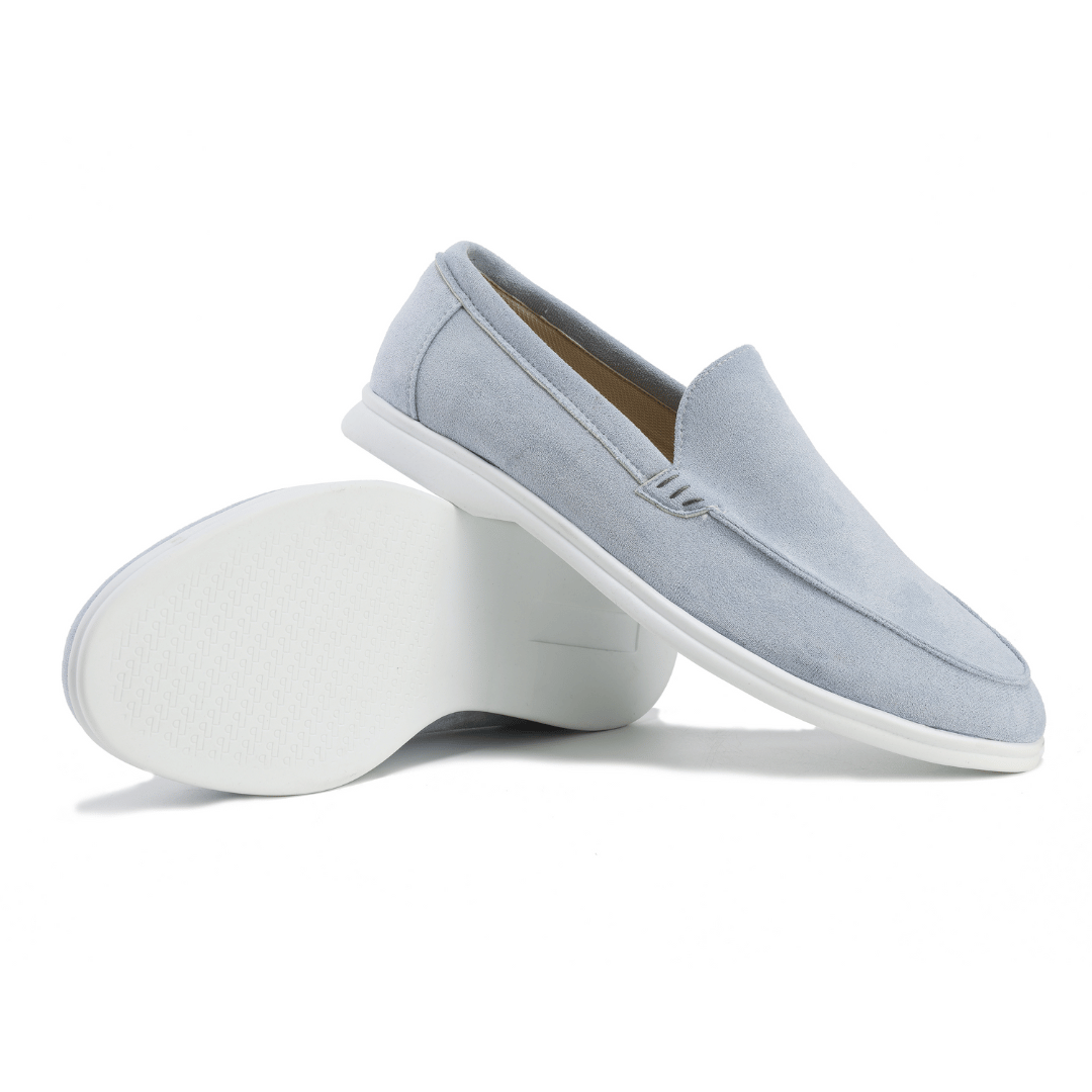 Half Leren Suède Loafers - George