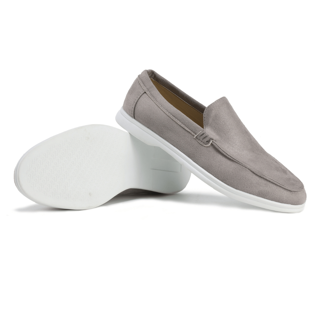 Half Leren Suède Loafers - George
