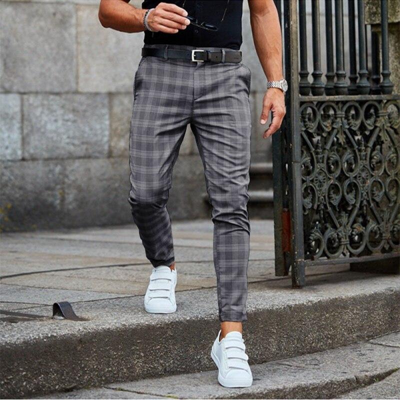 Stijlvol Geruite Heren Pantalon
