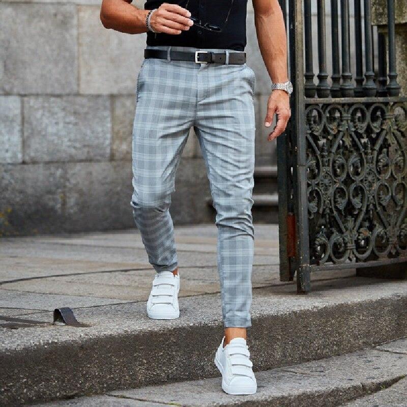 Stijlvol Geruite Heren Pantalon