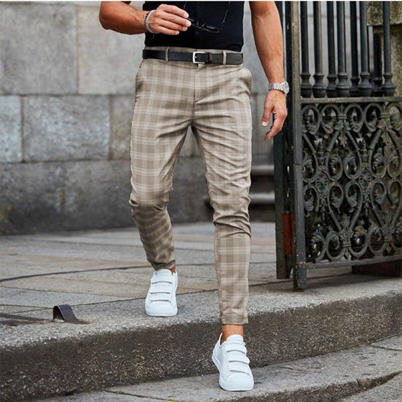 Stijlvol Geruite Heren Pantalon