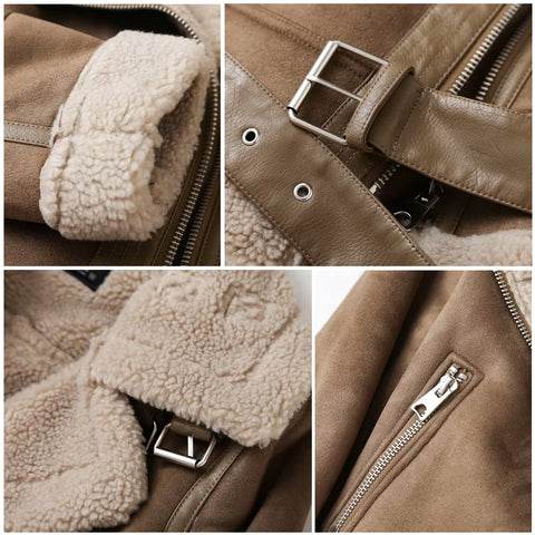 LENA - Leren Biker Jacket Voor Dames