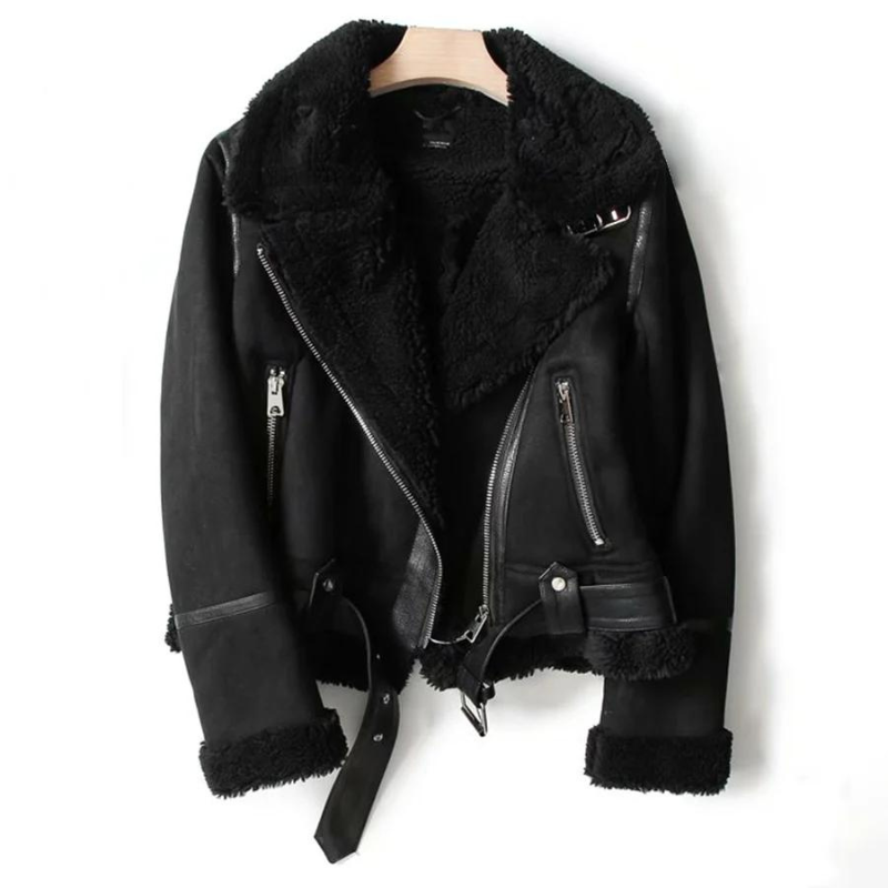 LENA - Leren Biker Jacket Voor Dames