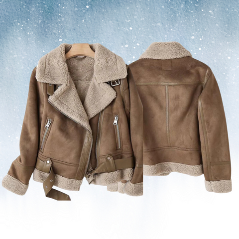 LENA - Leren Biker Jacket Voor Dames