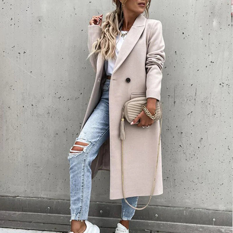 Merel - Stijlvolle Mantel Jas Voor Dames