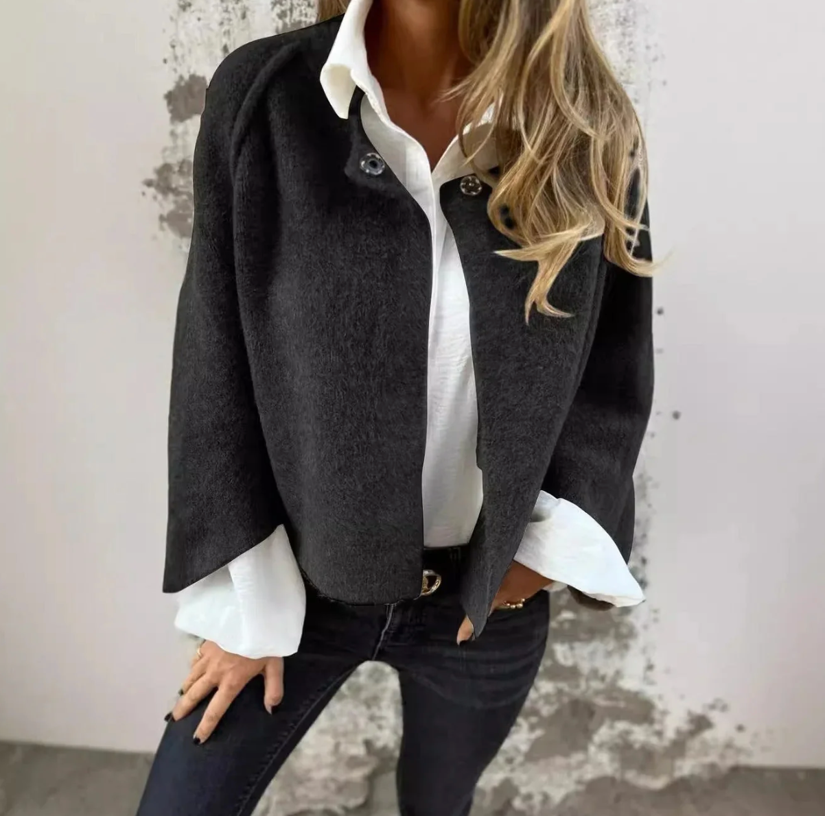 Oversized Gebreide Cardigan | Knoopsluiting