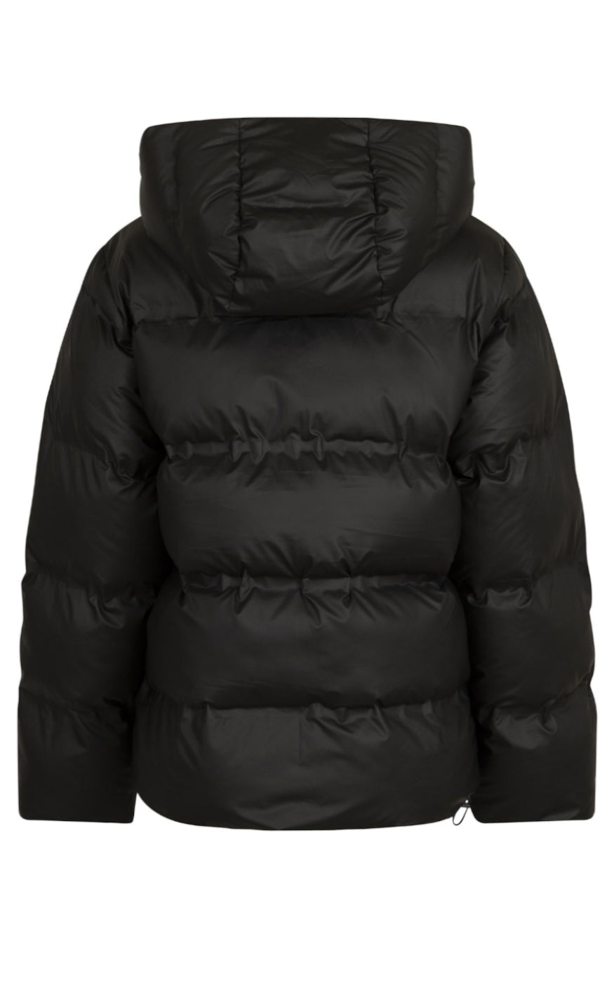 Warme Zwarte Puffer Winterjas Voor Dames - Sarah