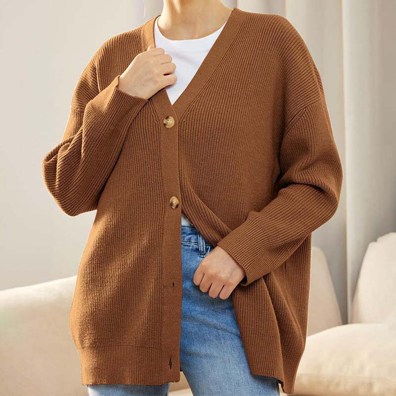 Casual Oversized Vest Met Knoopjes | V-hals