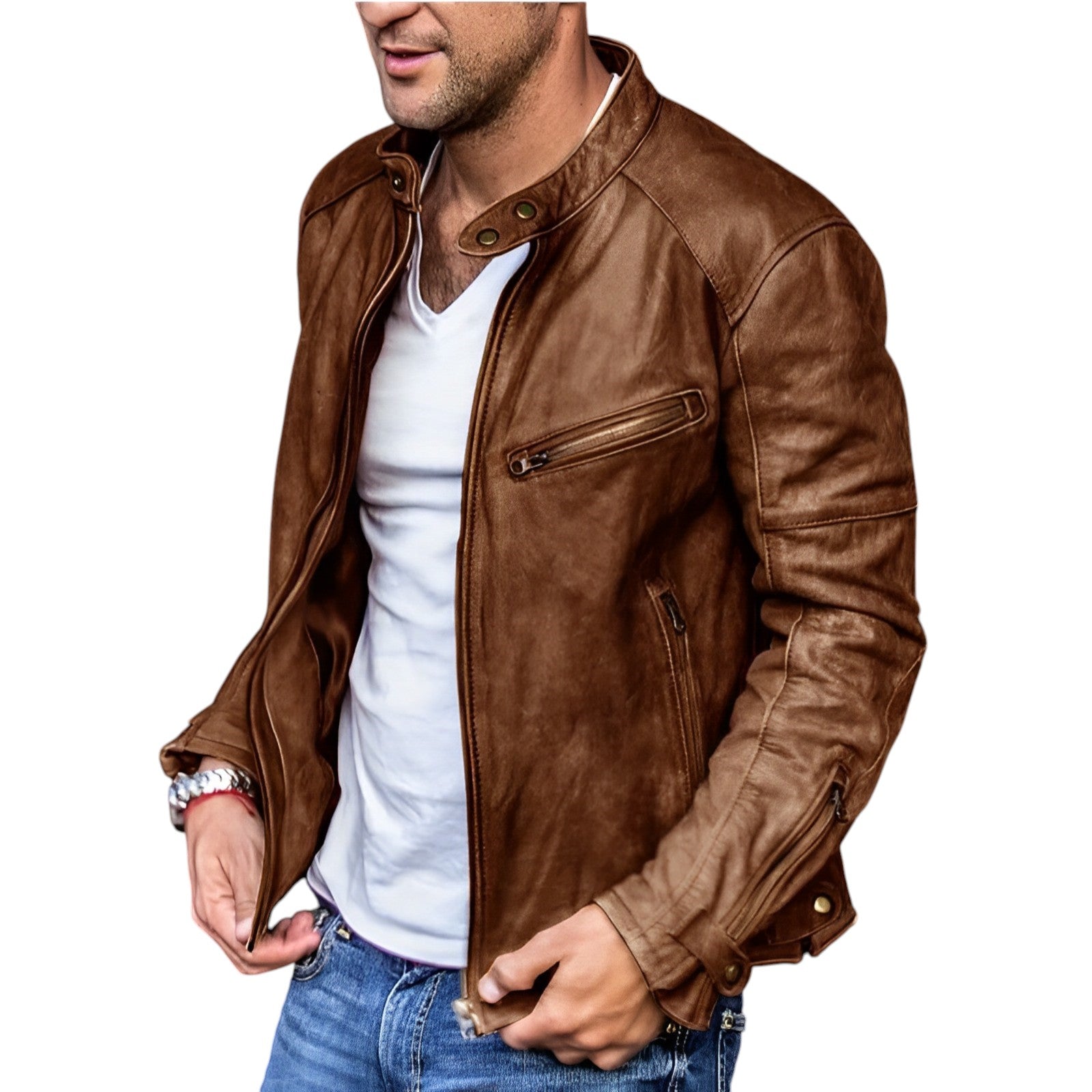 Dennis - Casual Leren Heren Jack