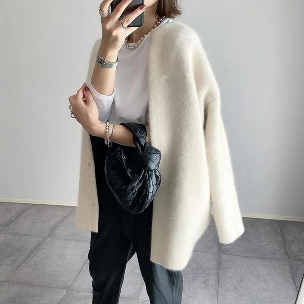 Lange Cardigan Met Knoopsluiting | Winter