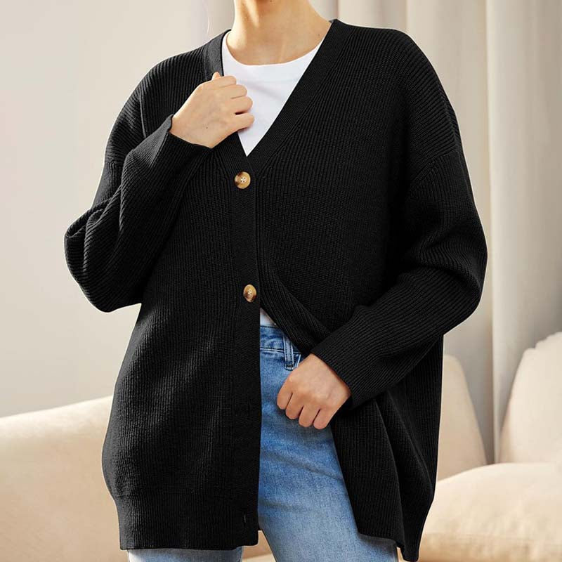 Casual Oversized Vest Met Knoopjes | V-hals
