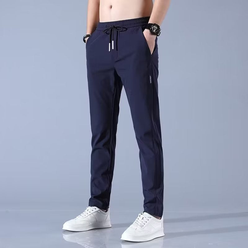 Lange Golf Broek Met Stretch Voor Heren - Aimen